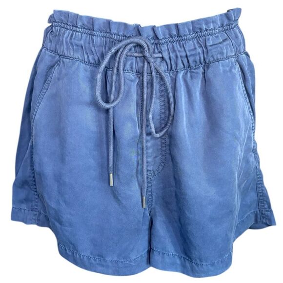 Loft women’s navy blue four pocket drawstring Lyocell lightweight summer shorts - Picture 1 of 5